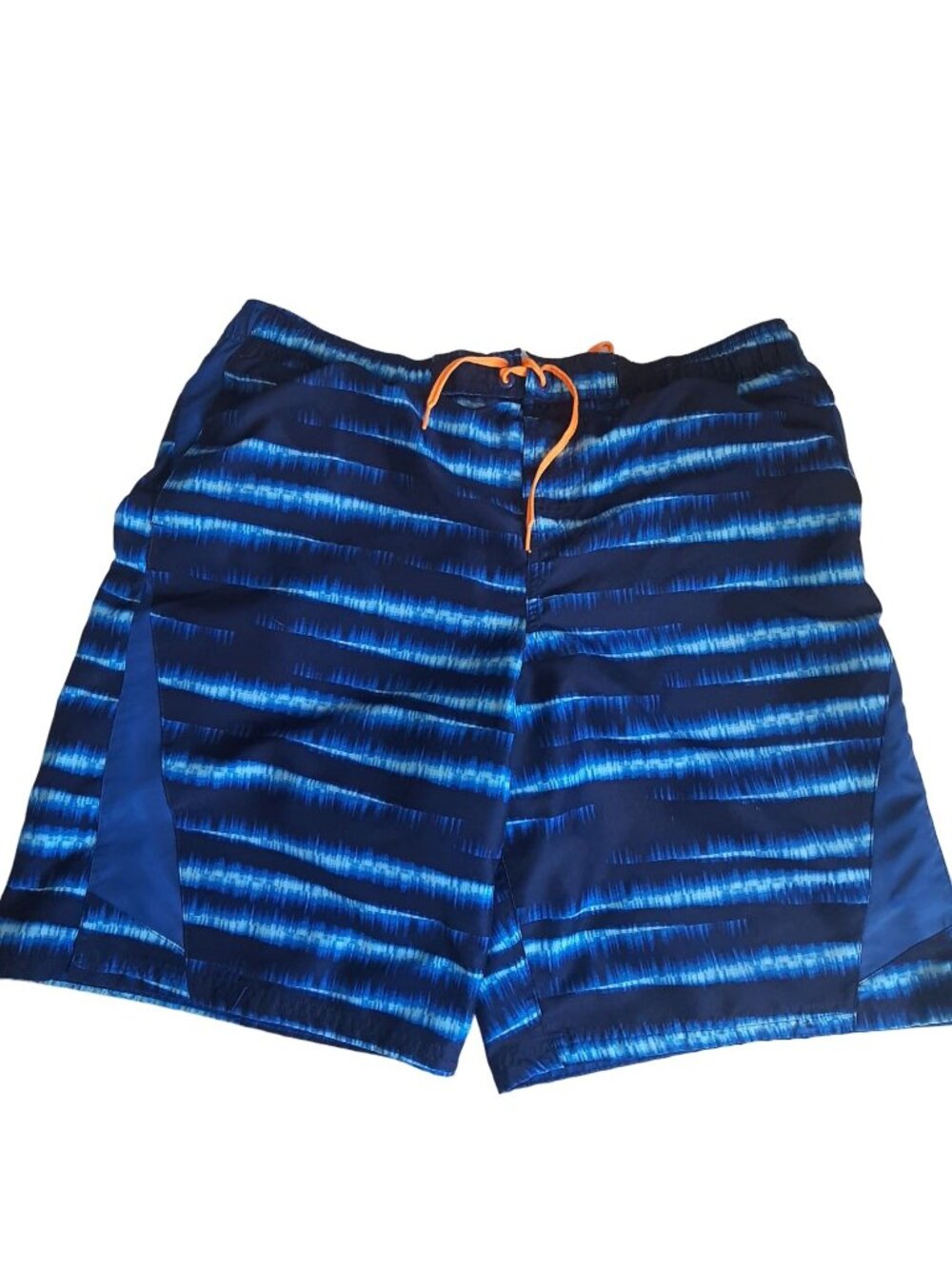 Nike Striped Tie-Dye Swim Trunks Size XL Pockets Lining  Beach Travel Summer - Picture 2 of 10